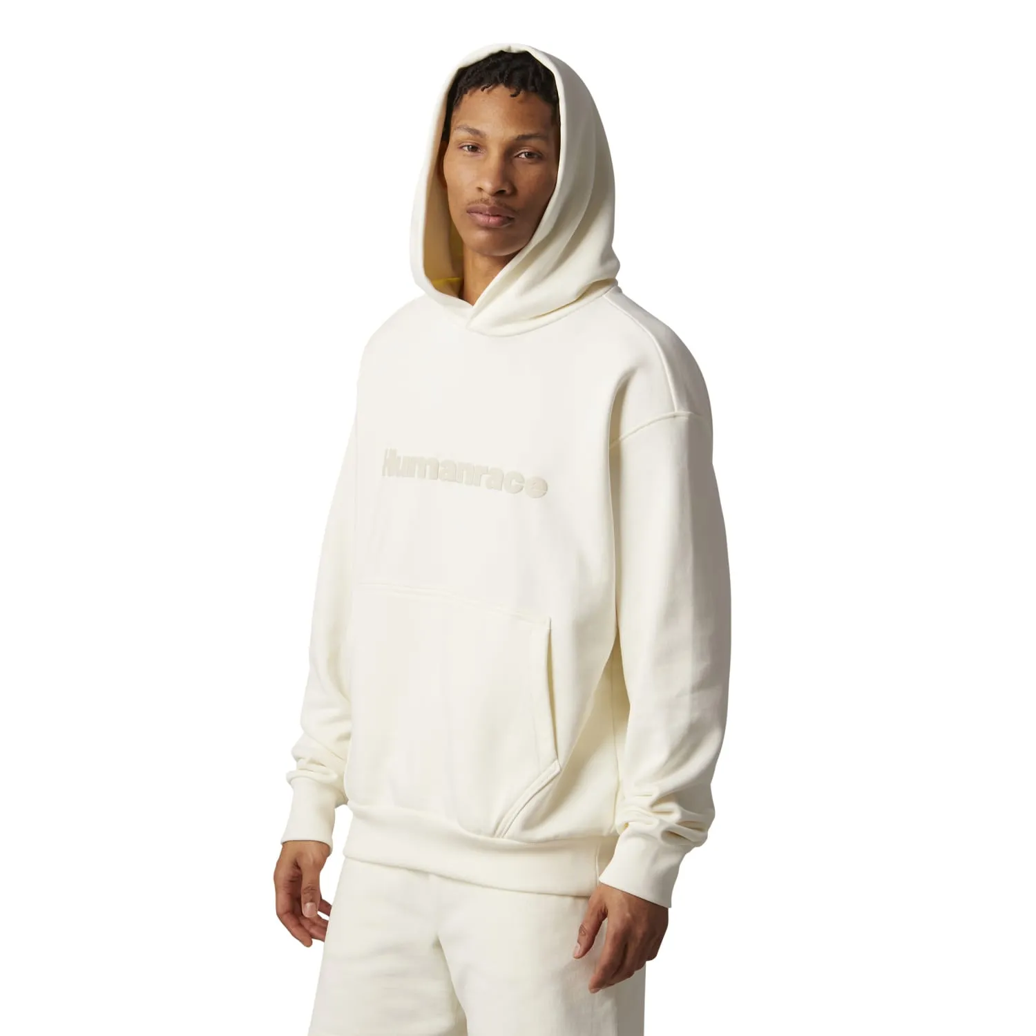 Adidas Originals Unisex PW Pharrell Williams Humanrace Basics Hoody Off White HG1815