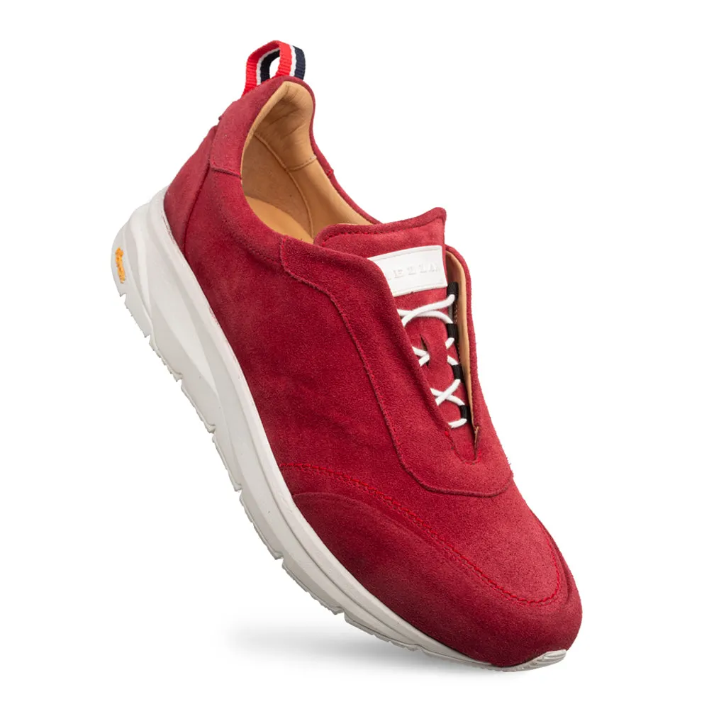 ALCOY SUEDE SNEAKER-Red | Mezlan