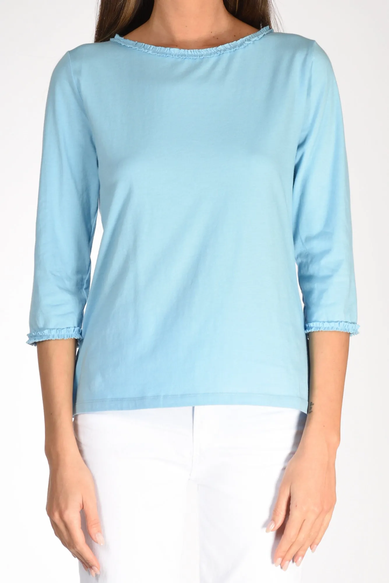 Allude Tshirt Azzurro Donna