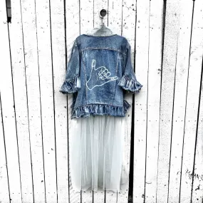 'ALOHA' DENIM JACKET