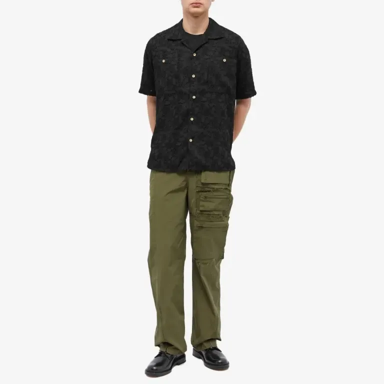 ANDERSSON BELL  |Plain Short Sleeves Front Button Shirts