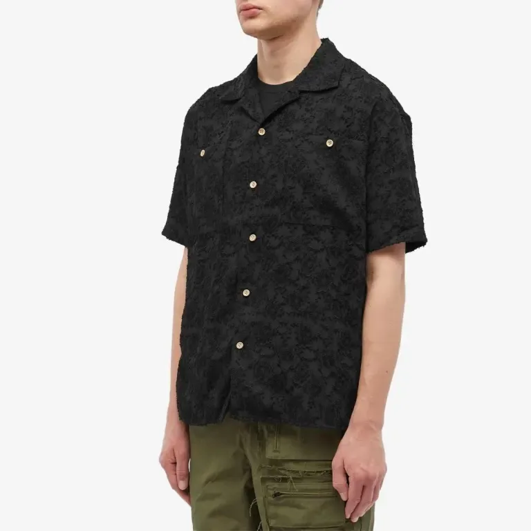 ANDERSSON BELL  |Plain Short Sleeves Front Button Shirts