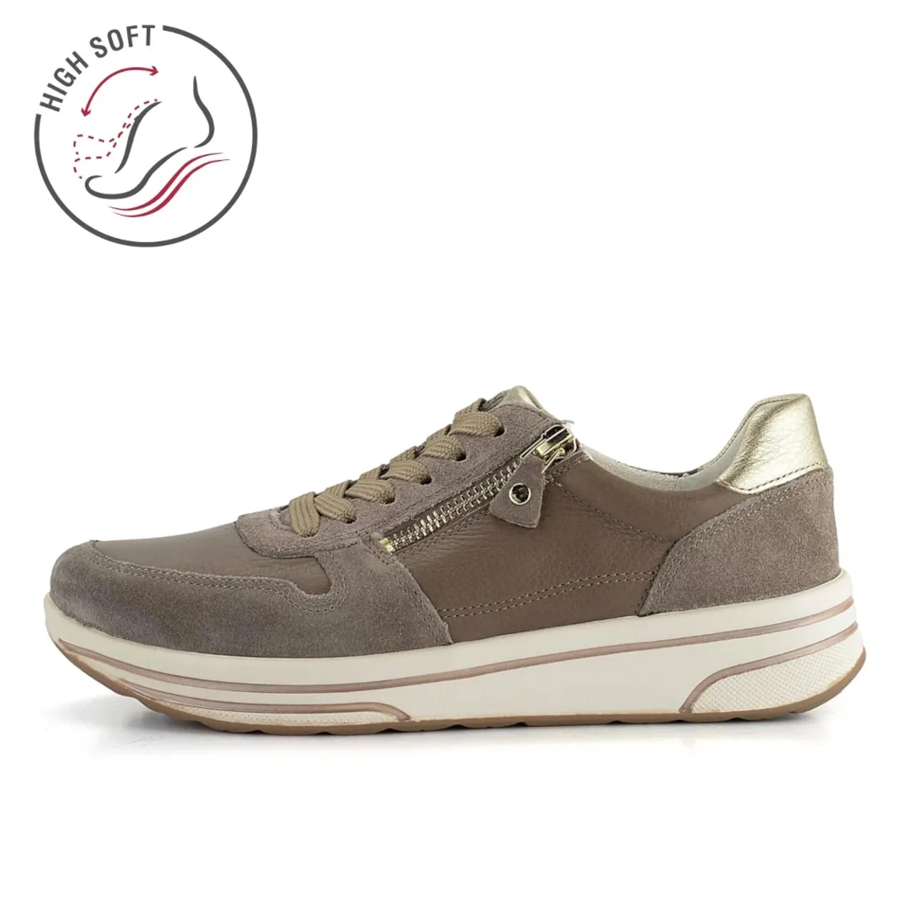 Ara Sapporo 12-32440-24H Taupe Sneaker