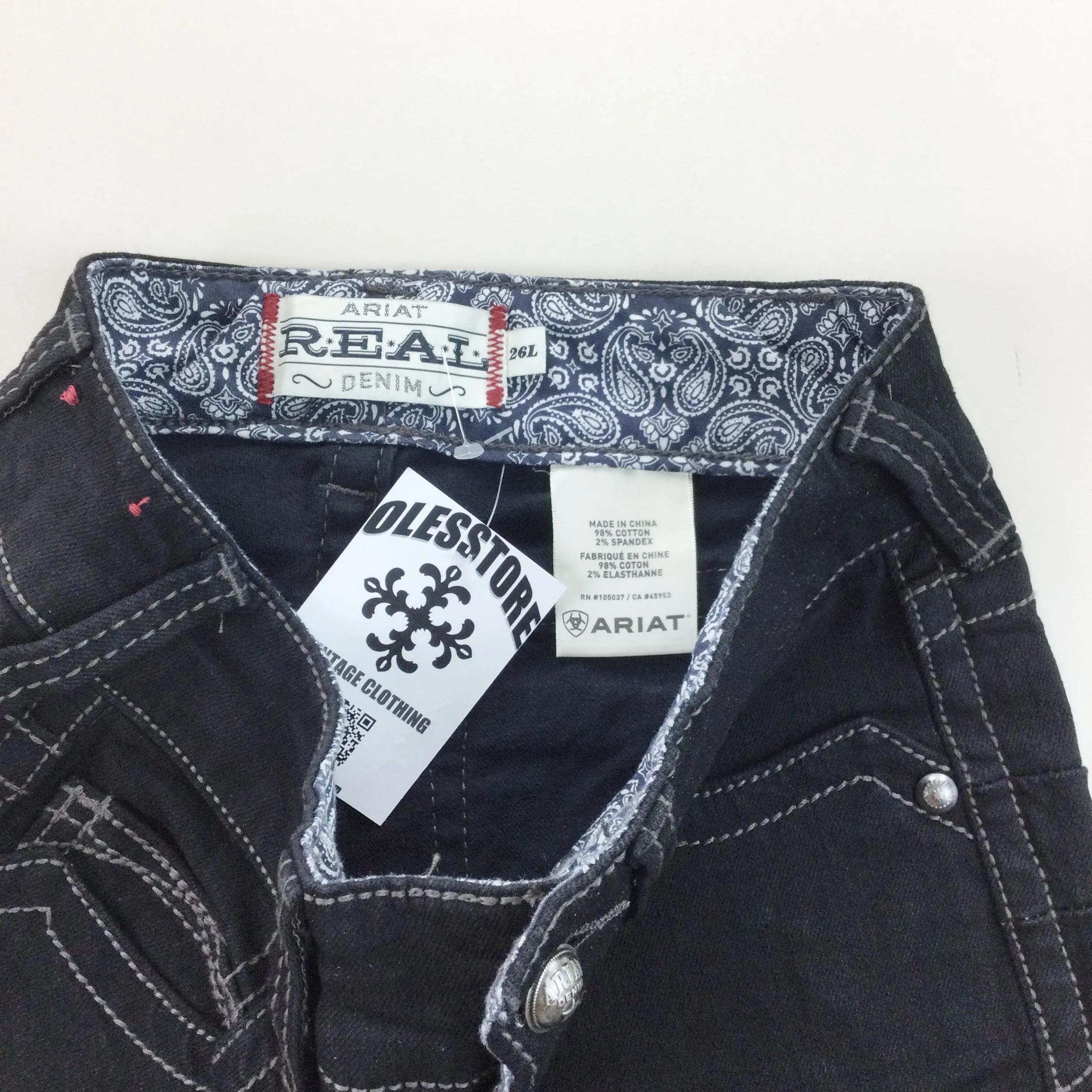 Ariat Real Deadstock 10011684 Denim Jeans - 26L