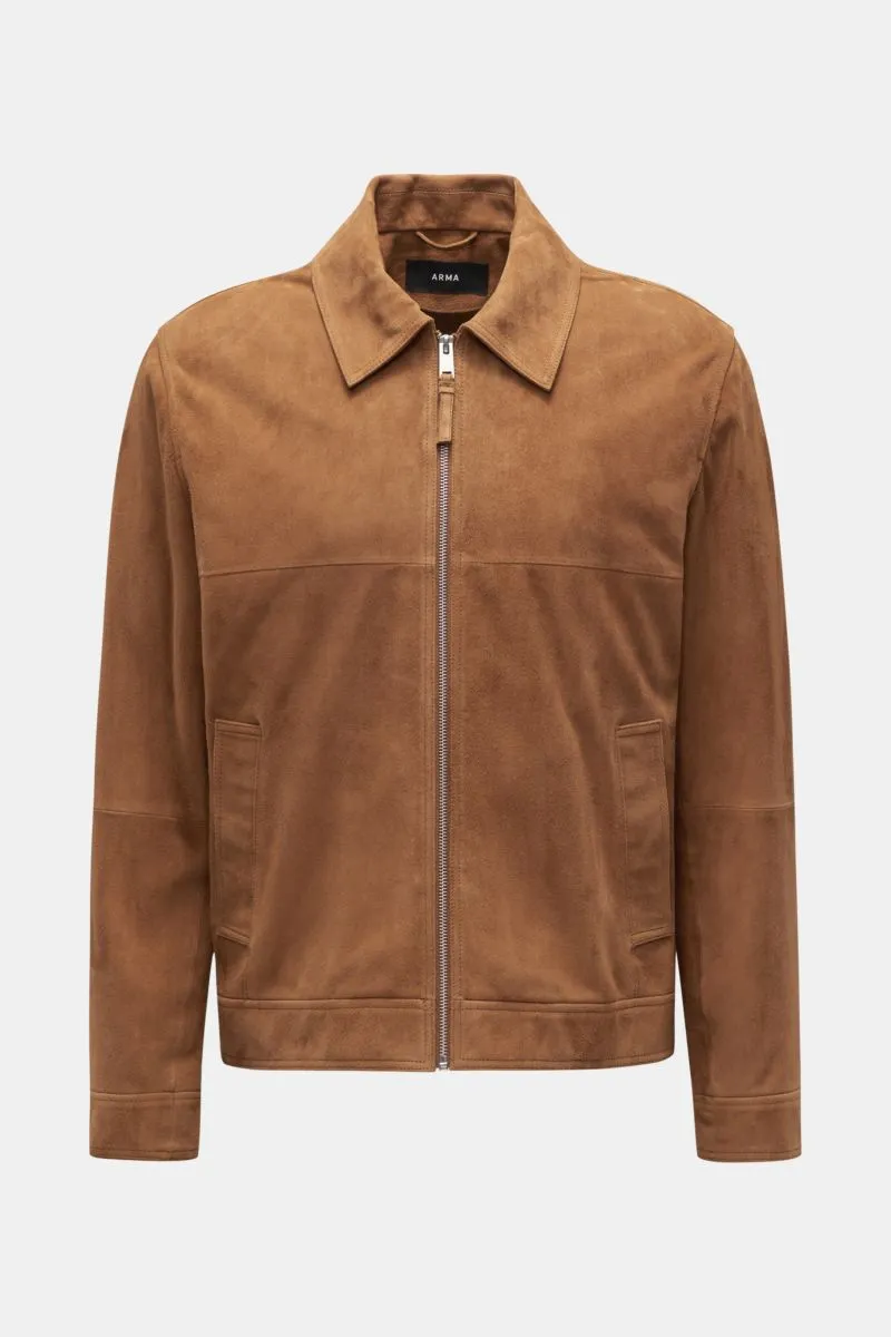 ARMA suede jacket 'Masis' light brown