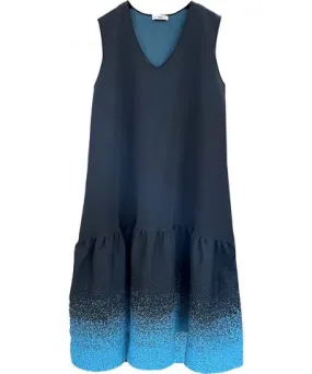 Arto. Women's Black / Blue Energy Relaxed Fit Dress