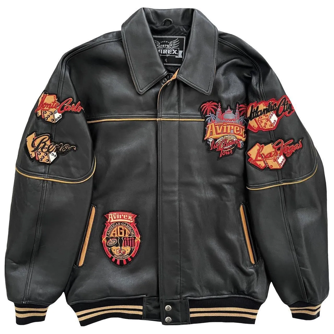 Avirex Leather Varsity Jacket