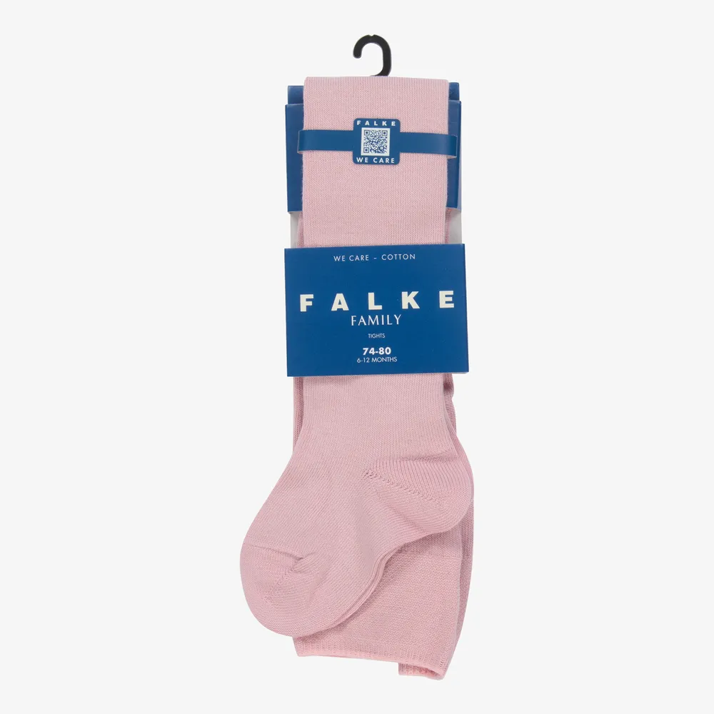 Baby Girls Pink Cotton Tights