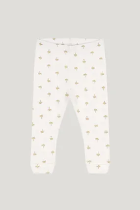 Baby Girl's White Faptiser Palm Leggings