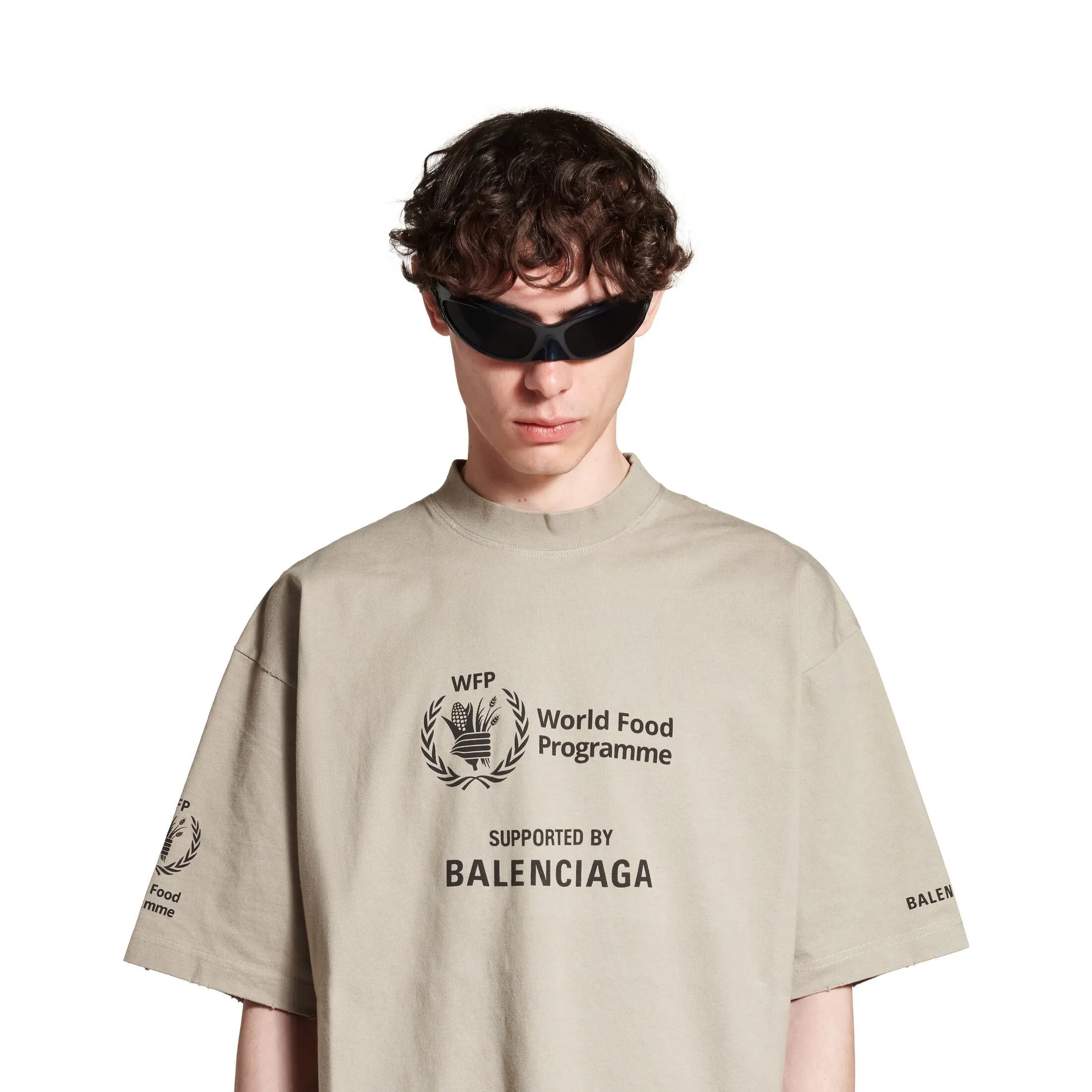 BALENCIAGA  |Wfp T-shirt Medium Fit in Grey/black