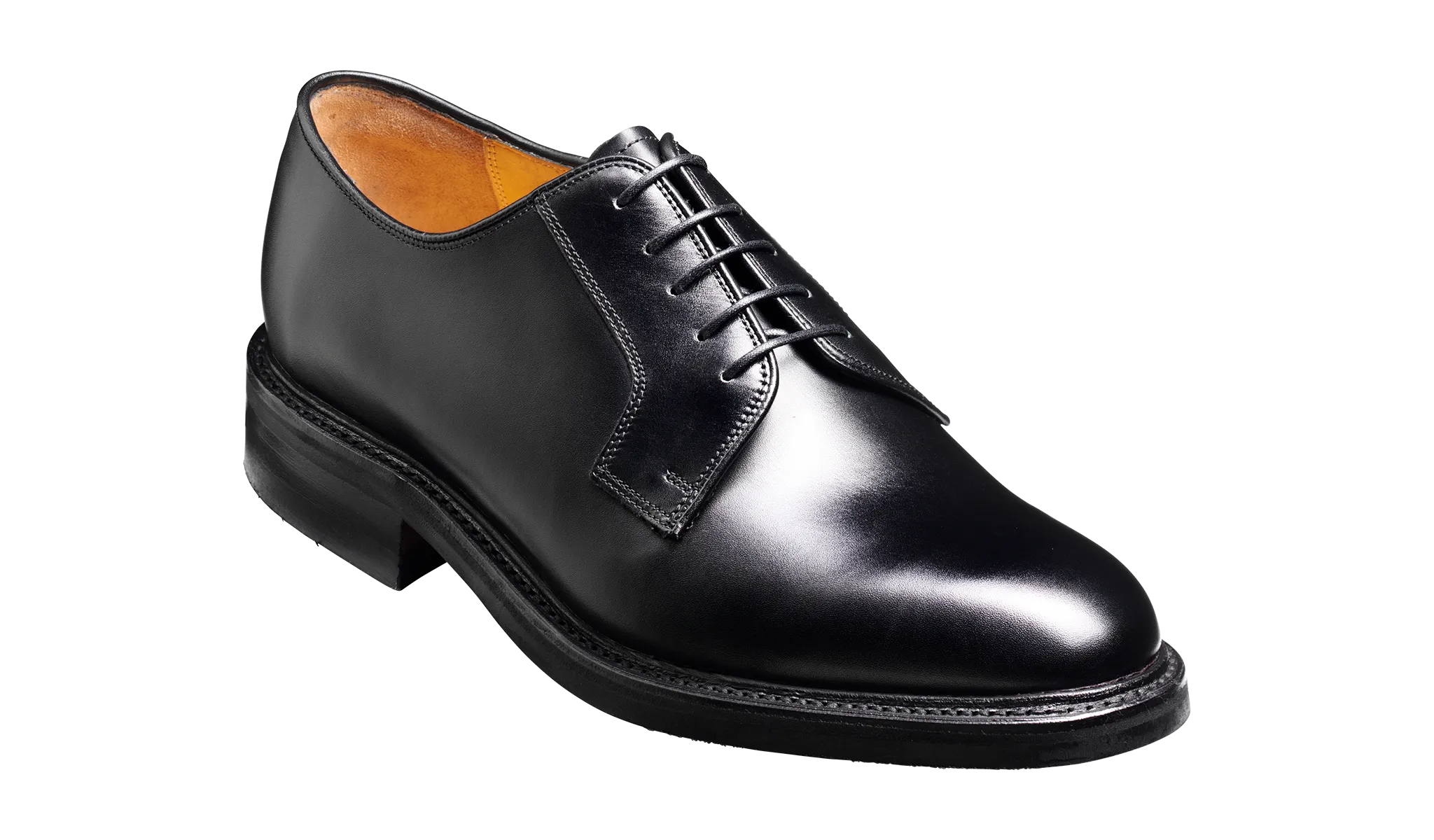 Barker Nairn Derby Calf Leather Shoe-  Black Calf