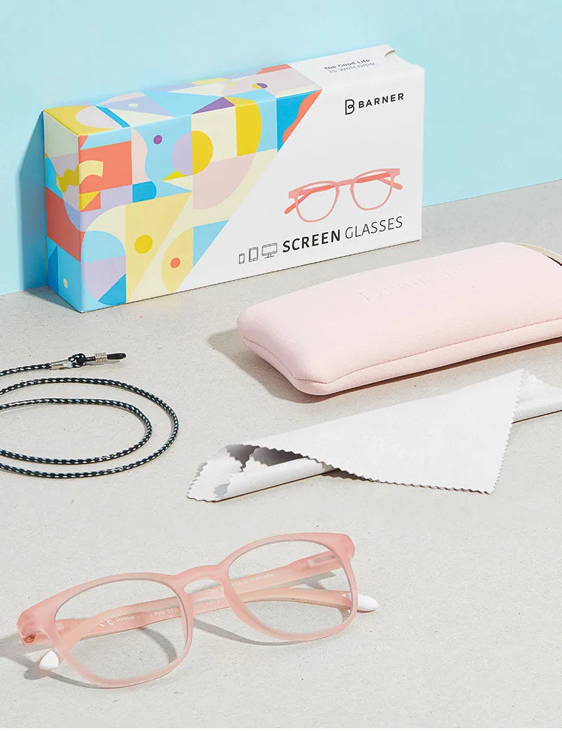 Barner Dalston Blue Light Reading Glasses Dusty Pink