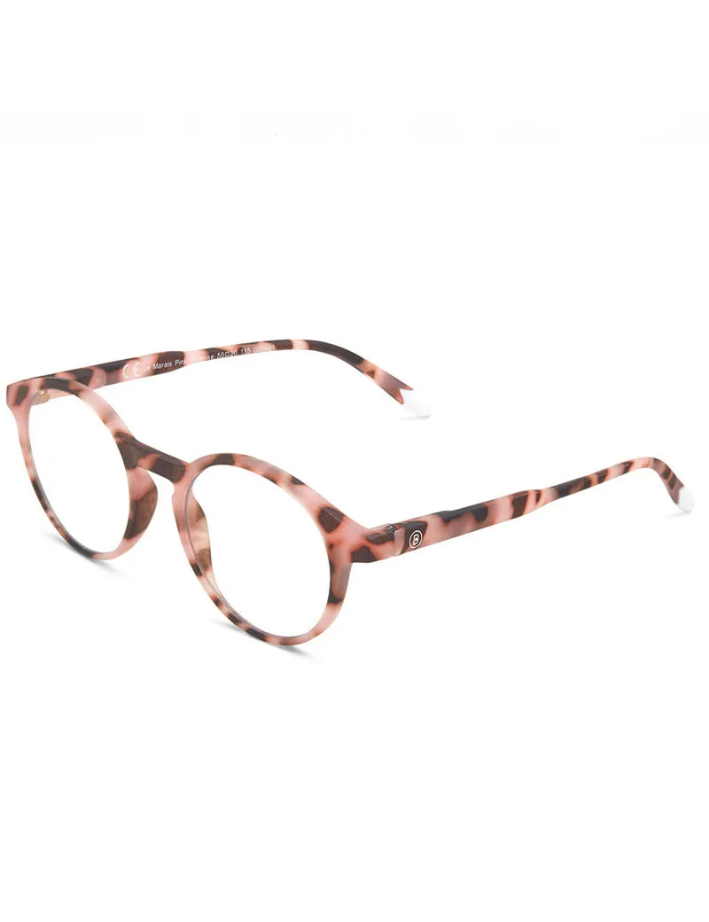 Barner Le Marais Blue Light Reading Glasses Pink Tortoise