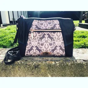 Bay Boyfriend Equestrian Damask Crossbody Bag