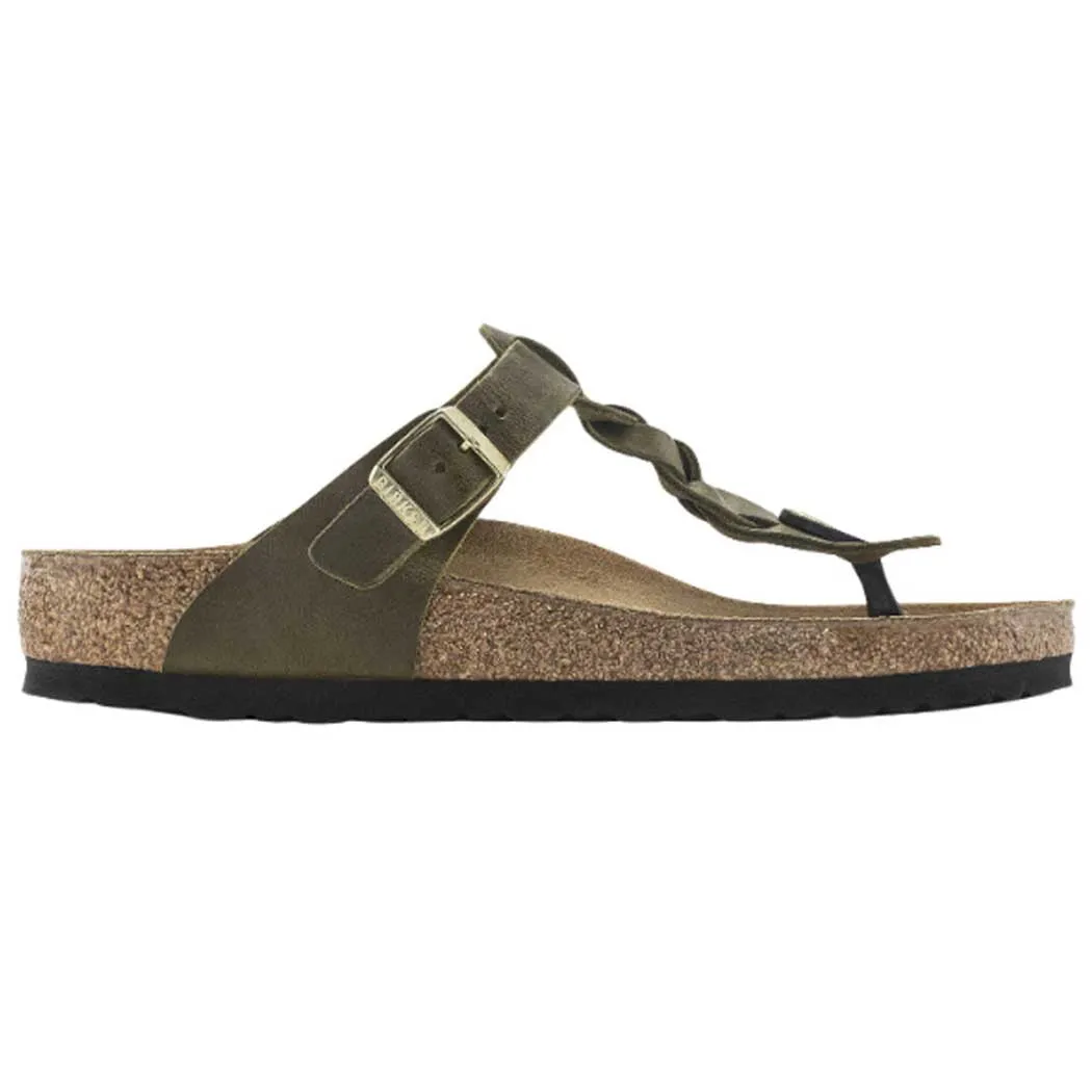 Birkenstock Gizeh Braid Sandal Green Olive (Women's)