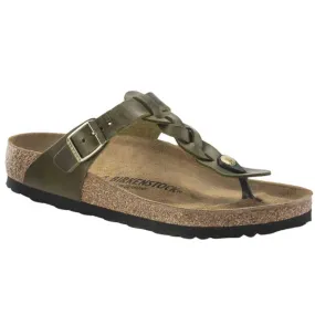 Birkenstock Gizeh Braid Sandal Green Olive (Women's)