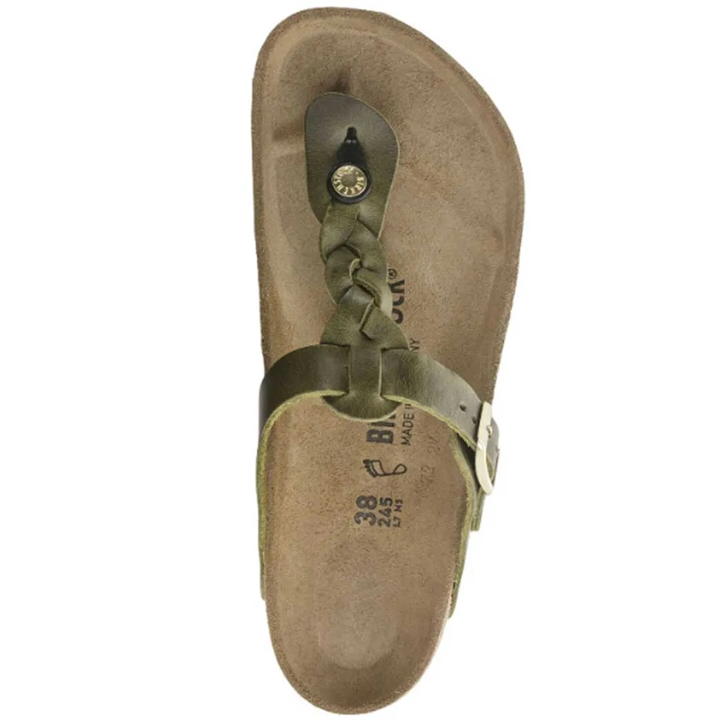 Birkenstock Gizeh Braid Sandal Green Olive (Women's)