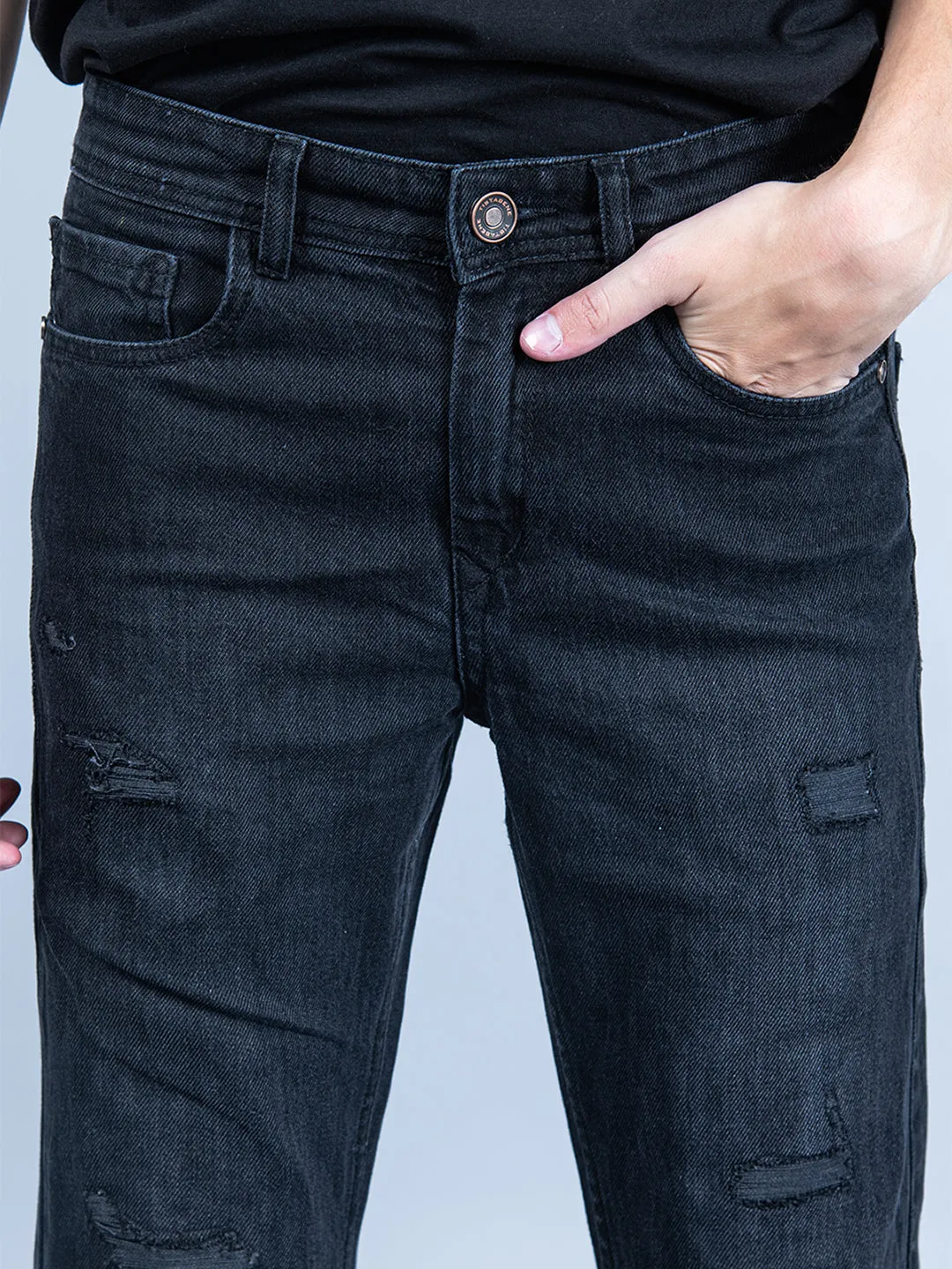 Black Slim Fit Denim Jeans