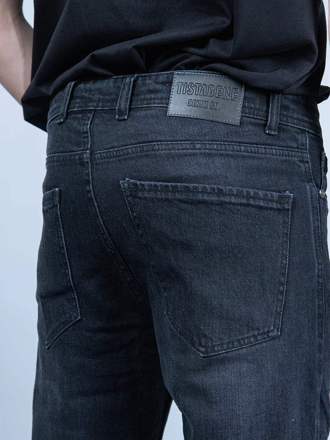 Black Slim Fit Denim Jeans