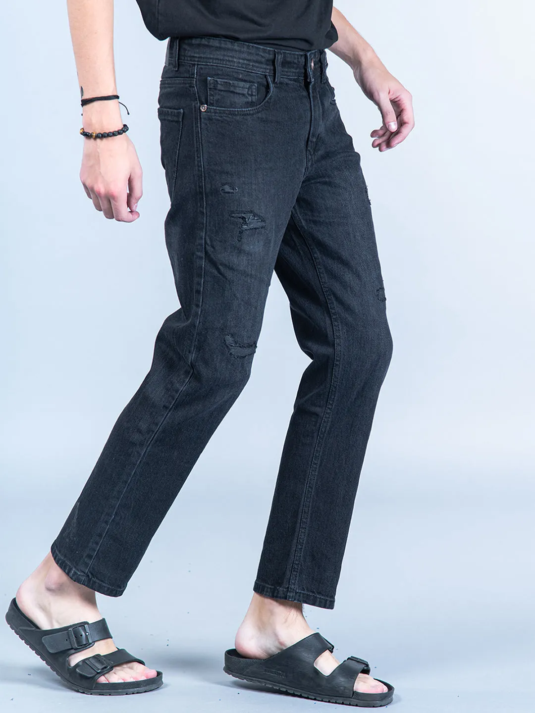 Black Slim Fit Denim Jeans