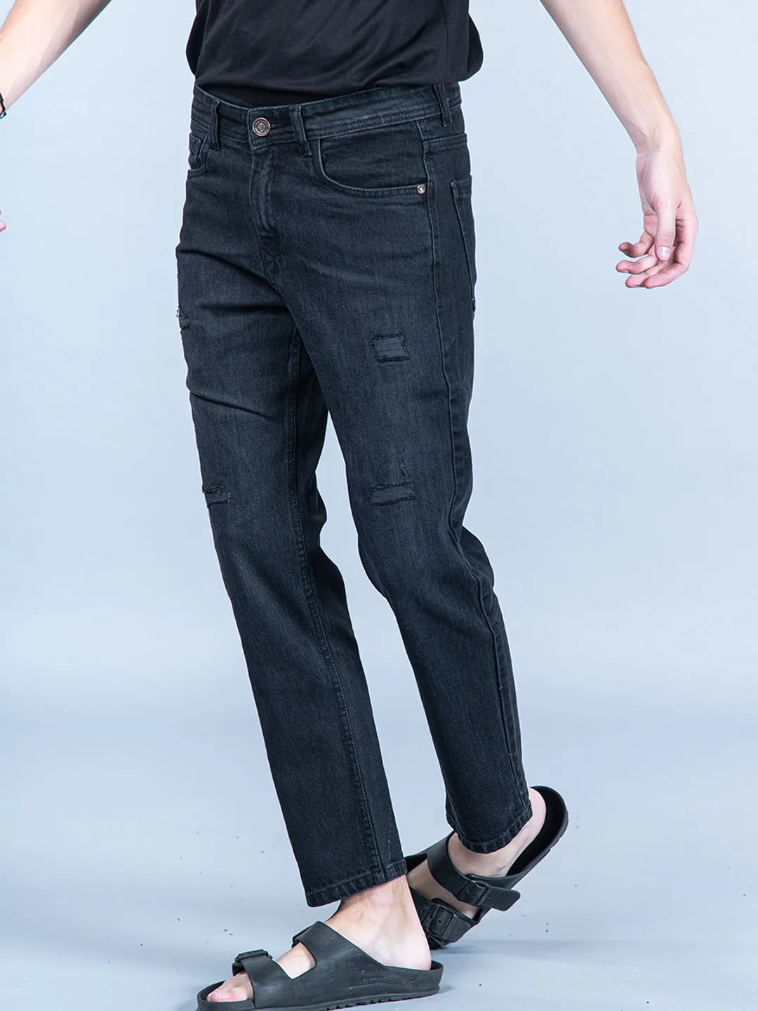 Black Slim Fit Denim Jeans