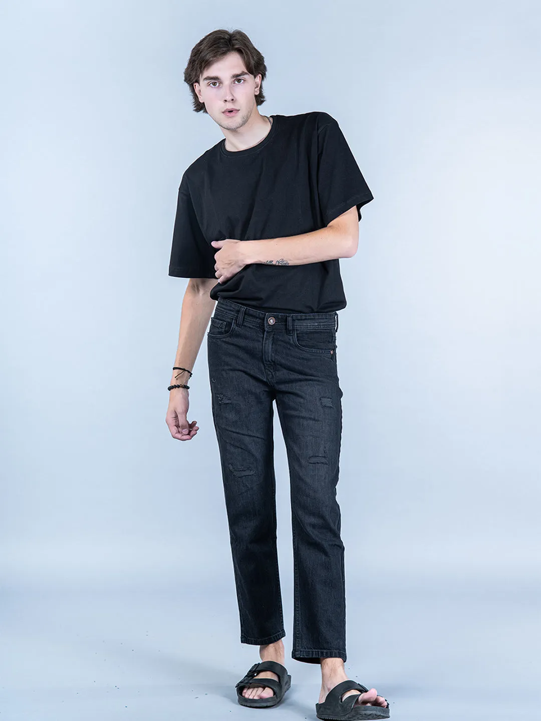 Black Slim Fit Denim Jeans