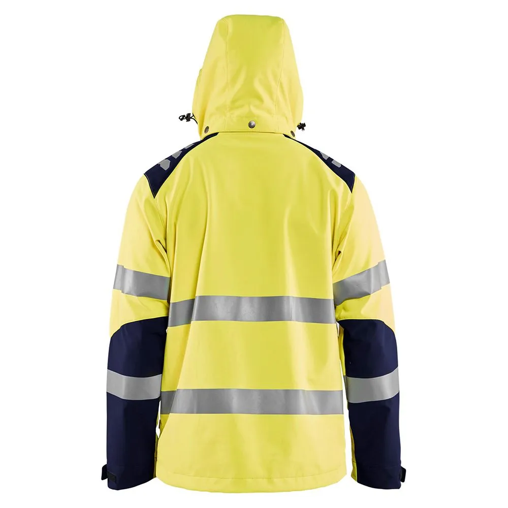 Blåkläder 4491-2513 Softshell jacket - Vis Yellow / Navy