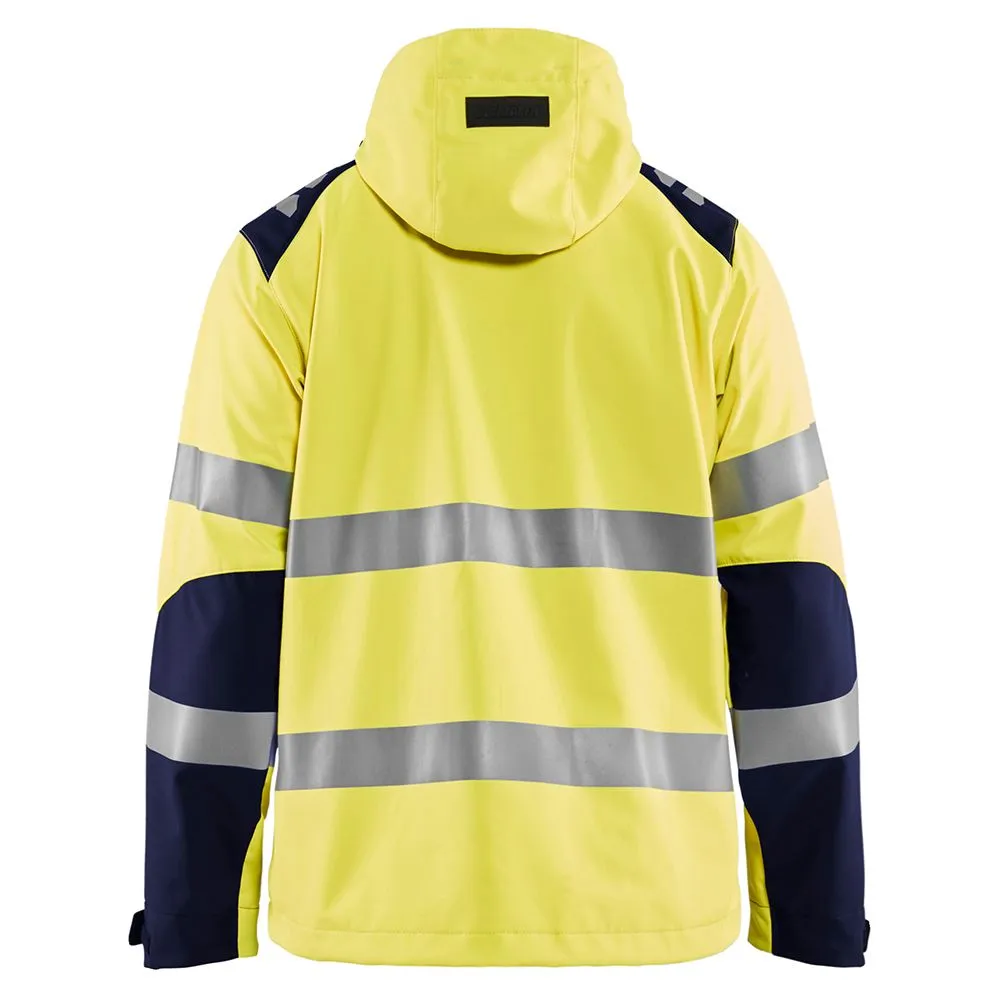 Blåkläder 4491-2513 Softshell jacket - Vis Yellow / Navy