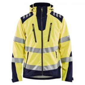 Blåkläder 4491-2513 Softshell jacket - Vis Yellow / Navy