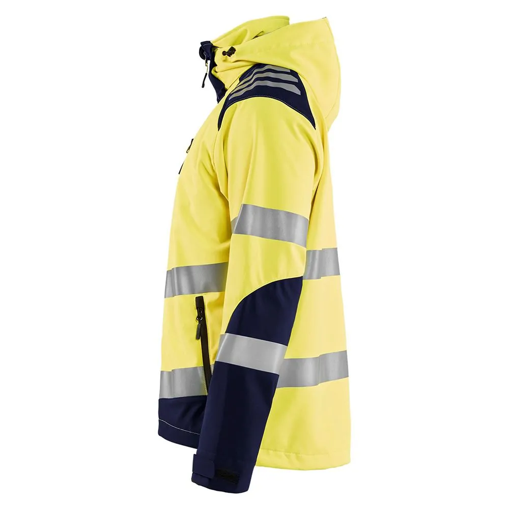 Blåkläder 4491-2513 Softshell jacket - Vis Yellow / Navy