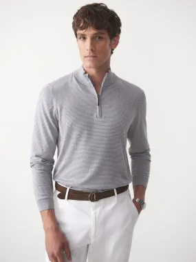 Brookhaven 1/4 Zip Sweater in Stripe