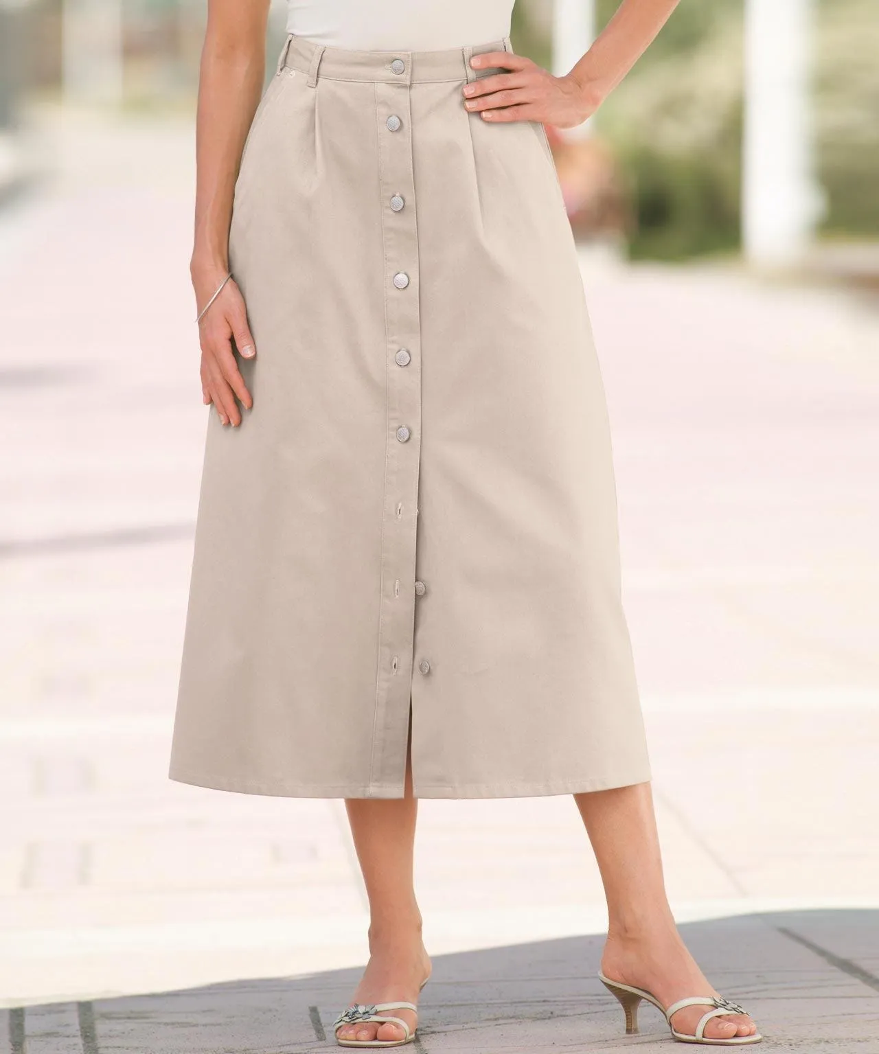 Button-through Skirt