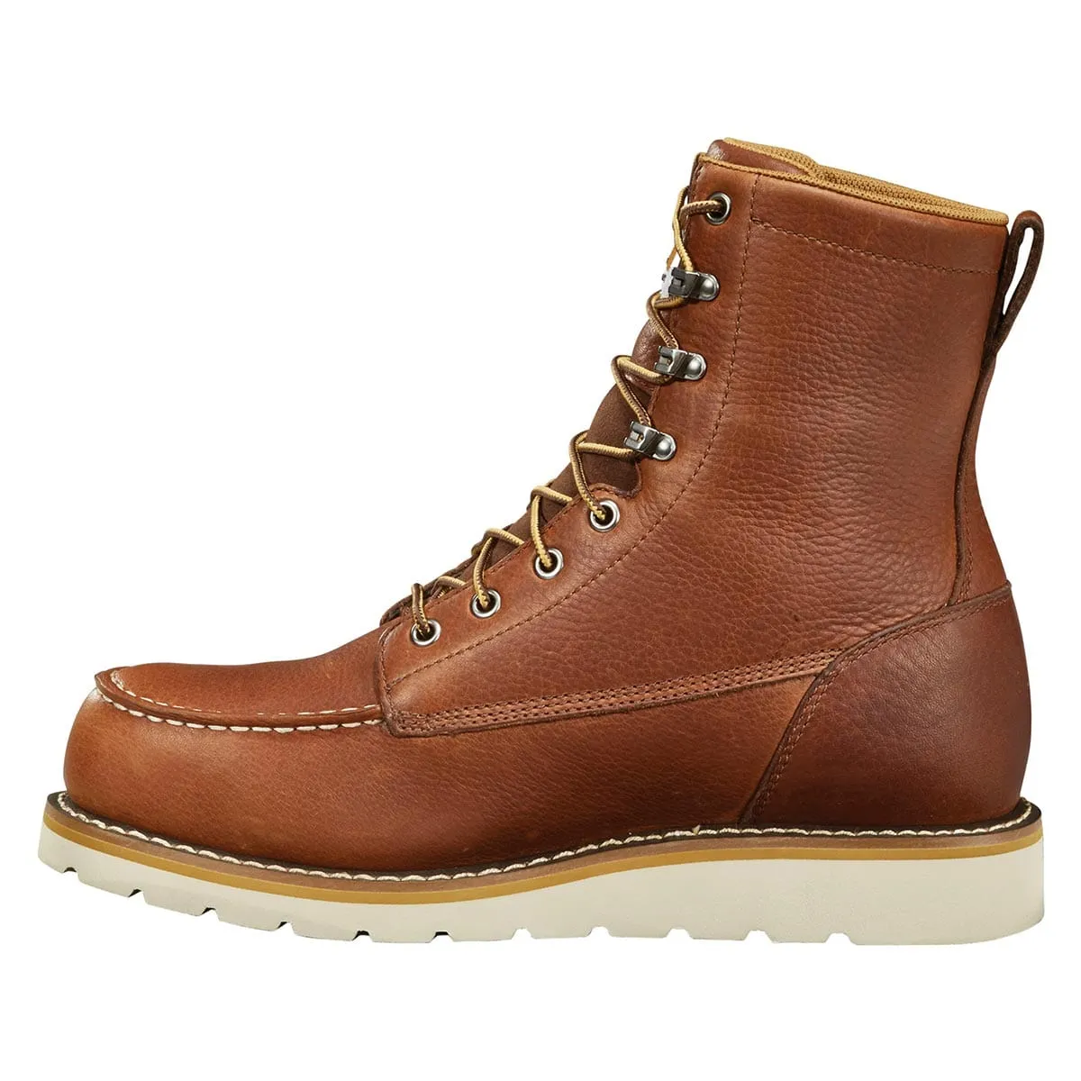 Carhartt Men's Waterproof 8 Moc Toe Wedge Boots - Red Brown