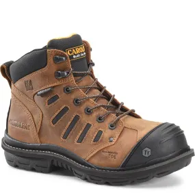 CAROLINA KAURI 6 COMPOSITE TOE WATERPROOF WORK BOOT SIZE 8D DARK BROWN