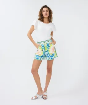 Celle Paisley Shorts