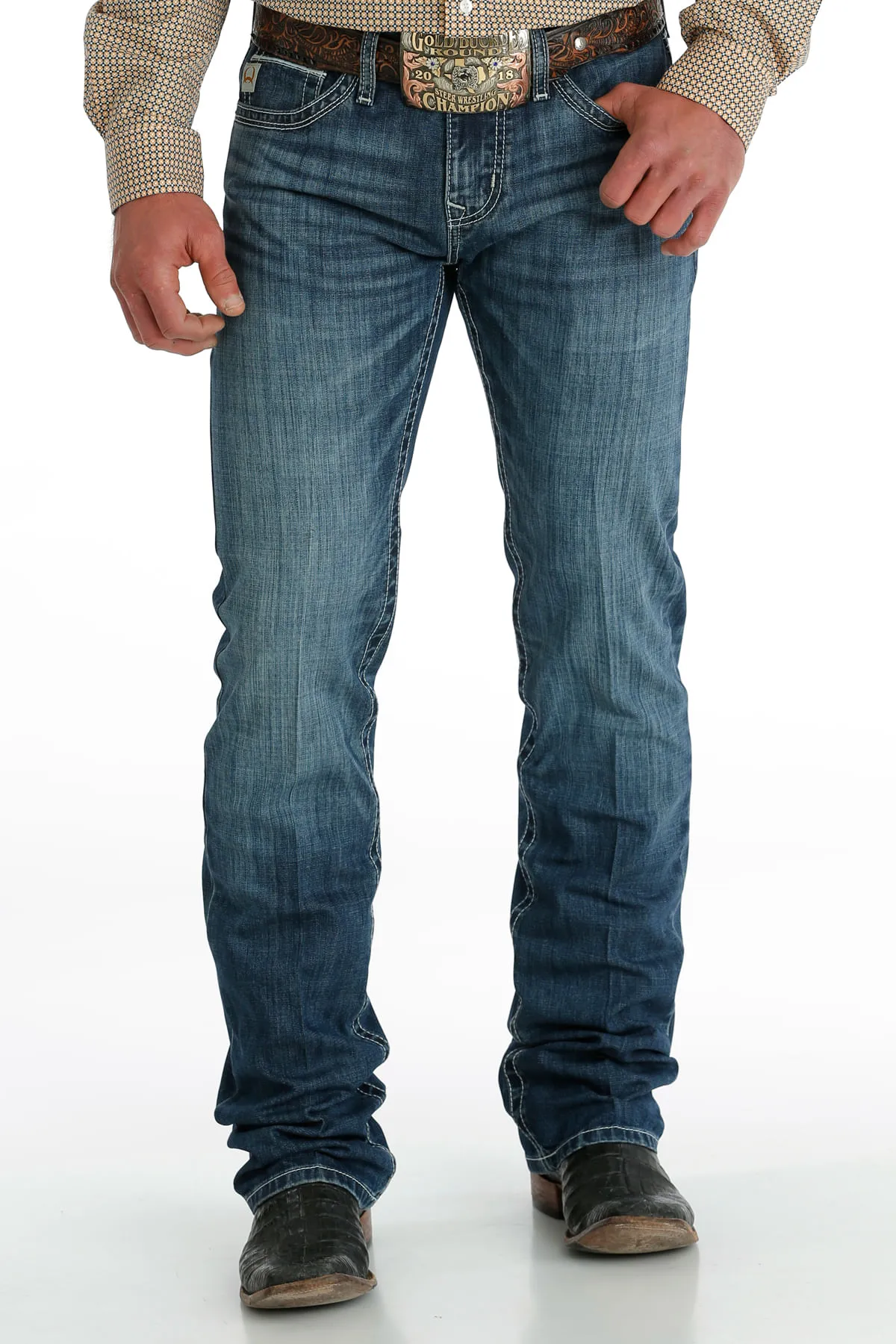 Cinch Mens Ian Medium Stone Jeans