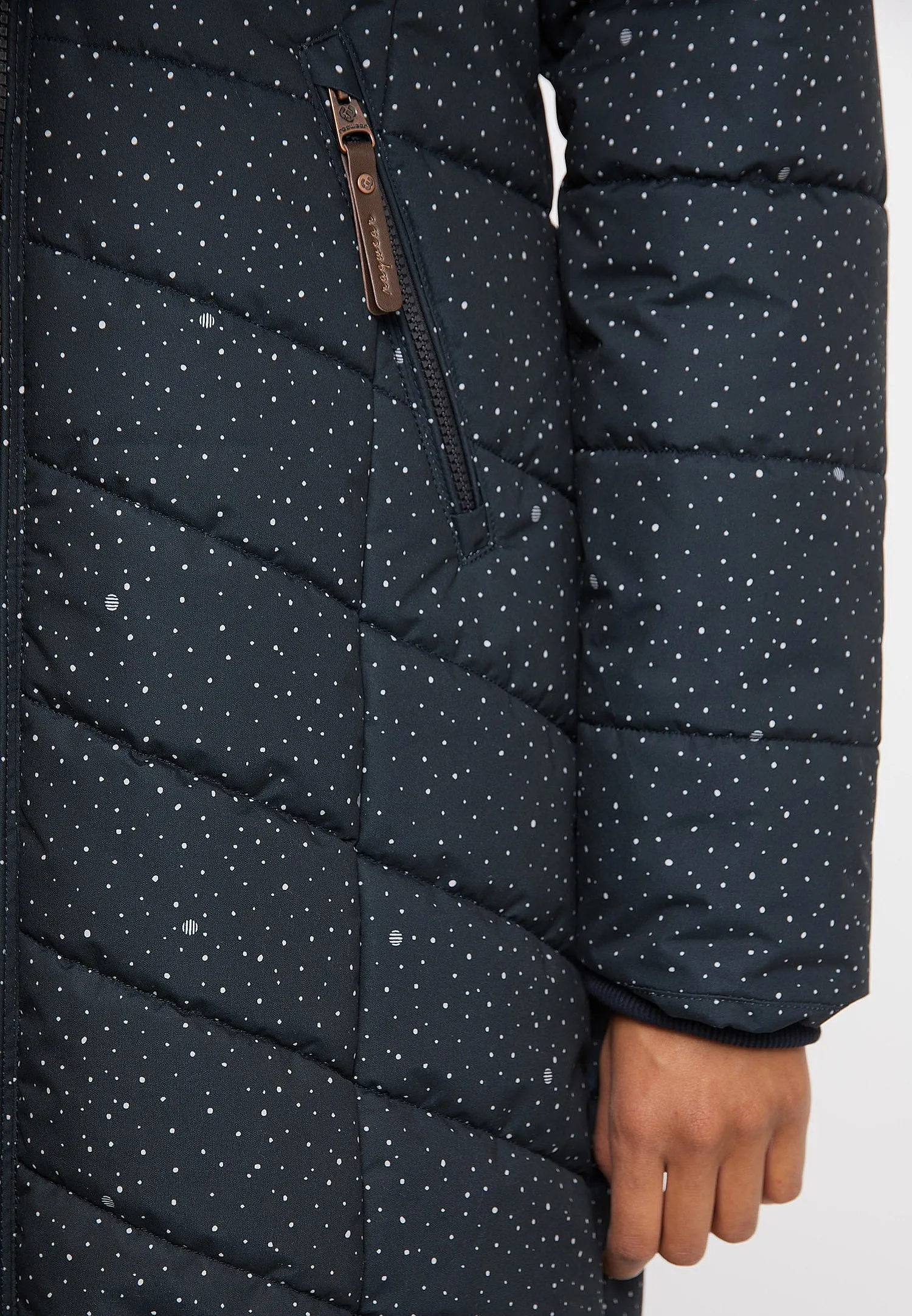 coat Ragwear Dizzie Coat Dots - 2028/Navy - women´s