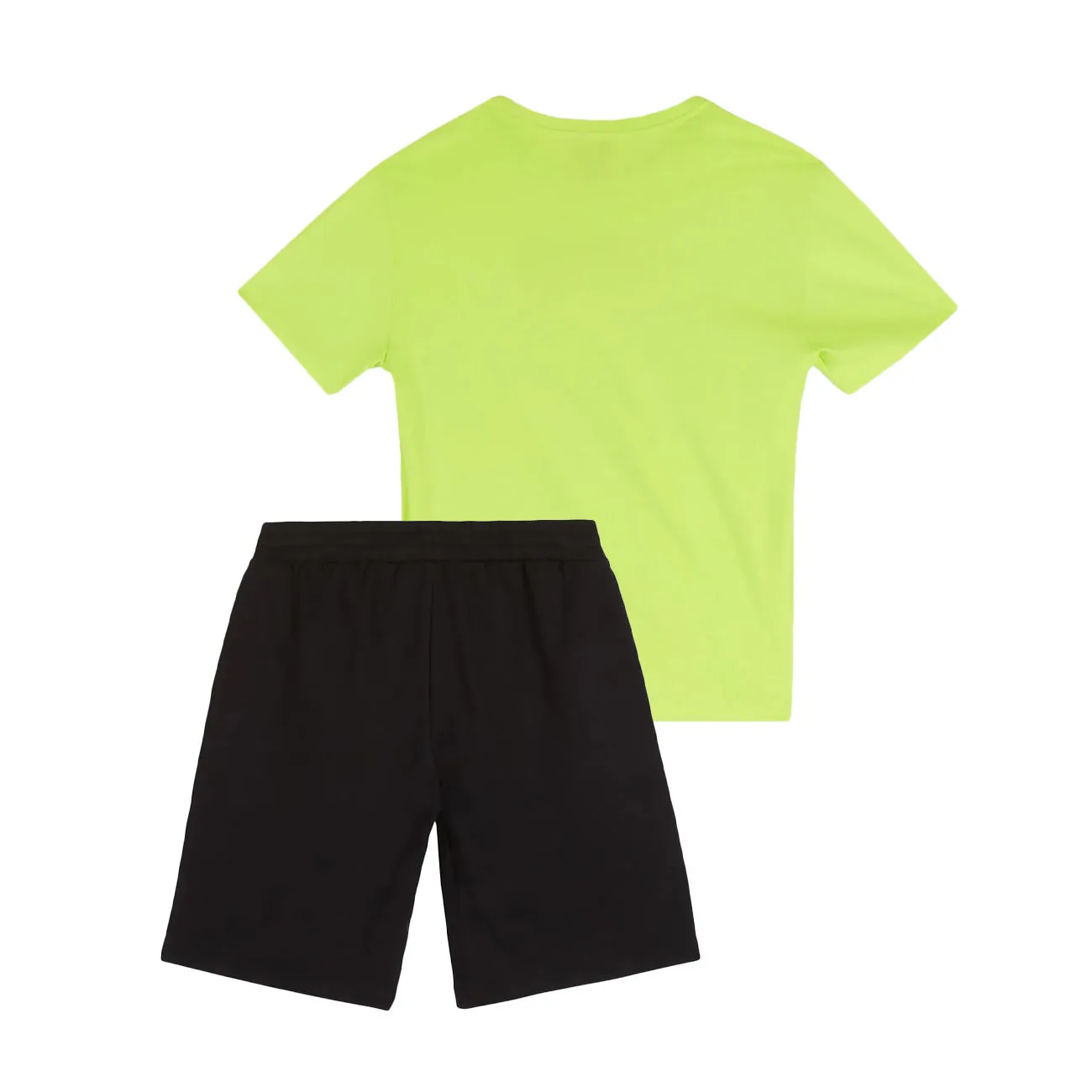 COMPLETO TSHIRT E BERMUDA Kids Green Black