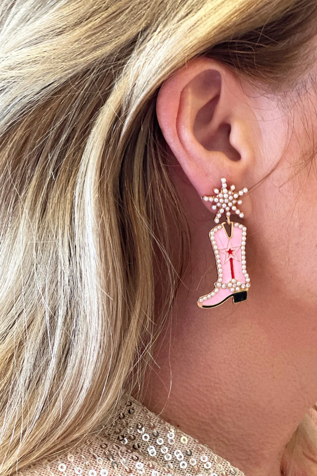 Cowgirl Boots Earring