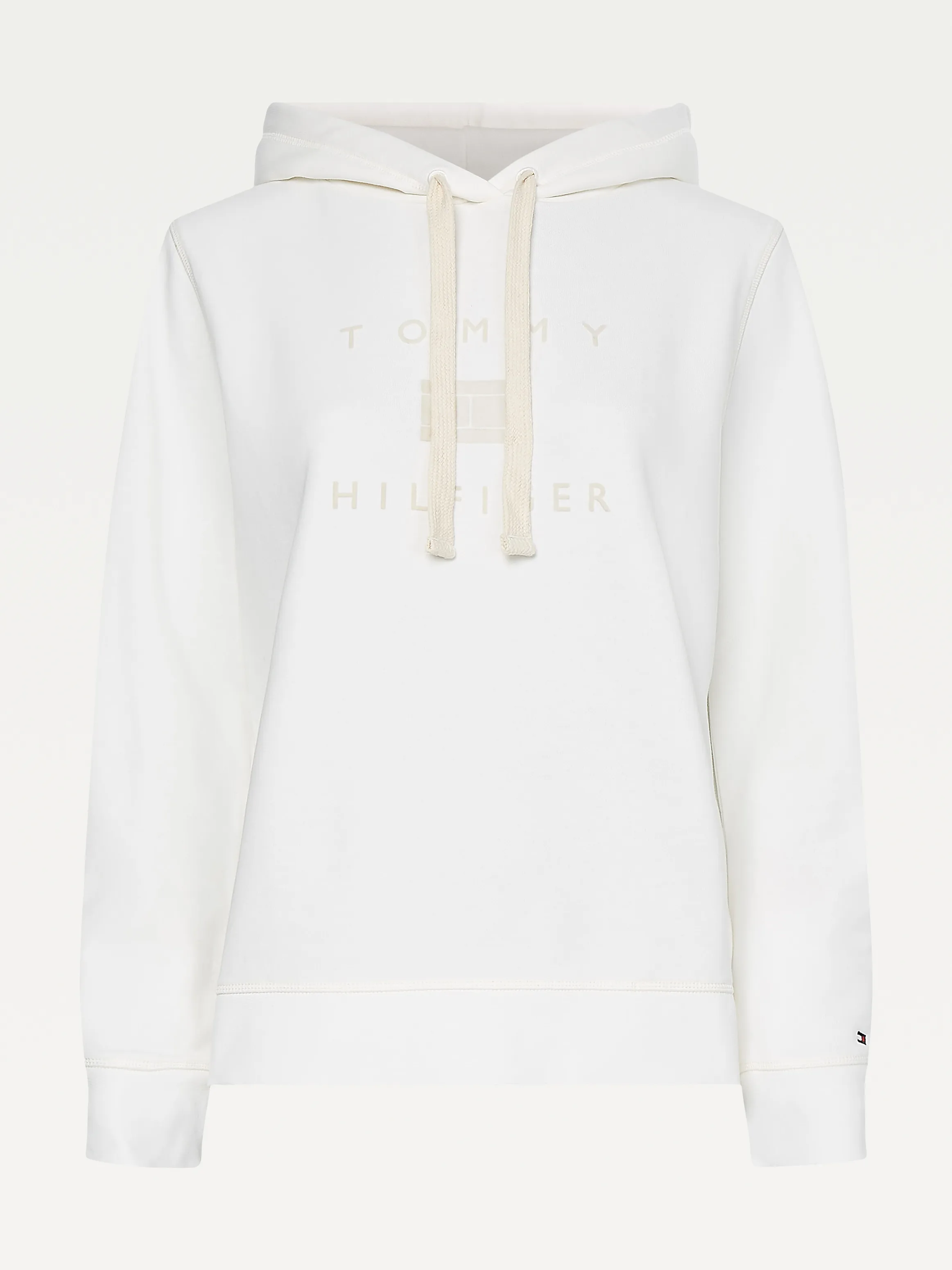 Curve Flock Logo Hoodie | Hoodies | Tommy Hilfiger