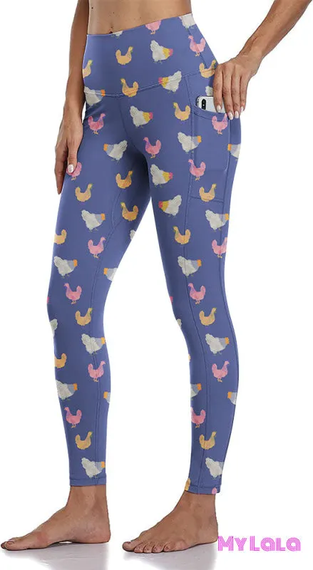 Curvy Pocket Legging (Here Chicken Chicken)