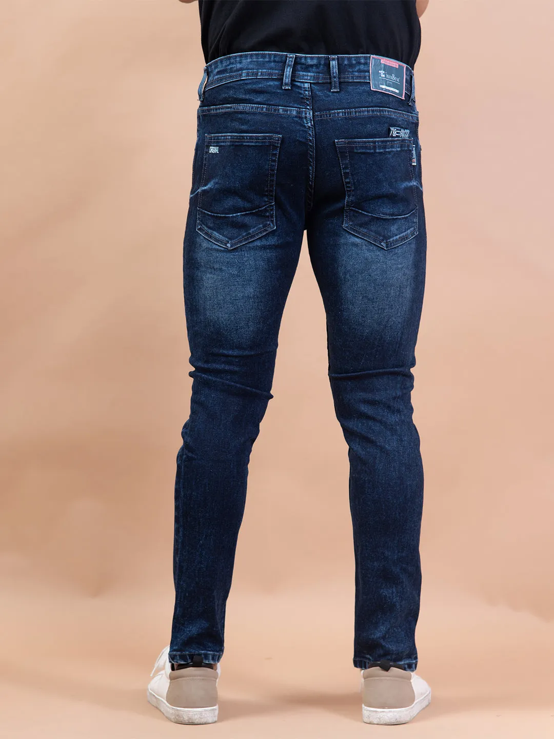 Dark Indigo Ankle Denim Men's Jeans