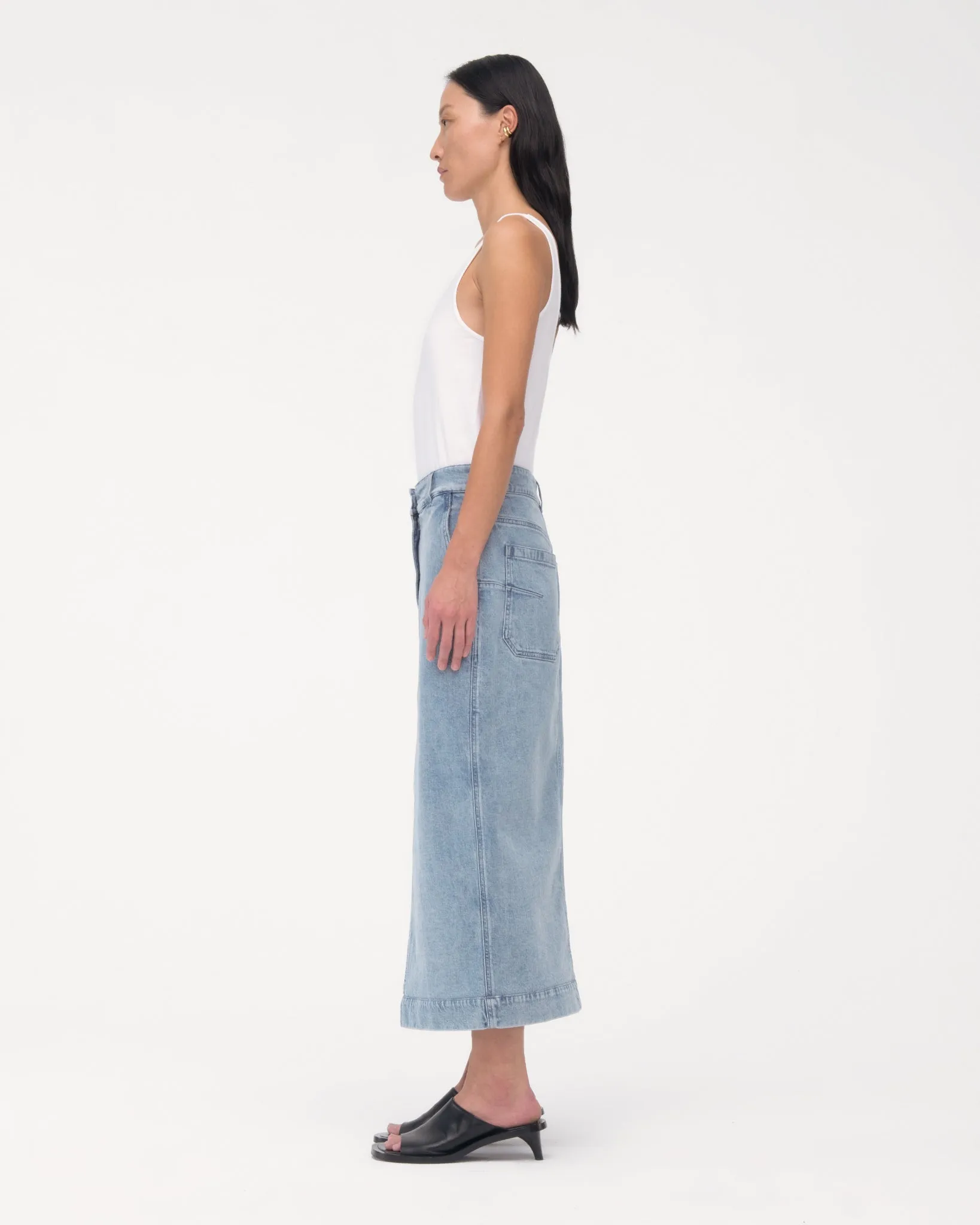 Denim Pencil Skirt