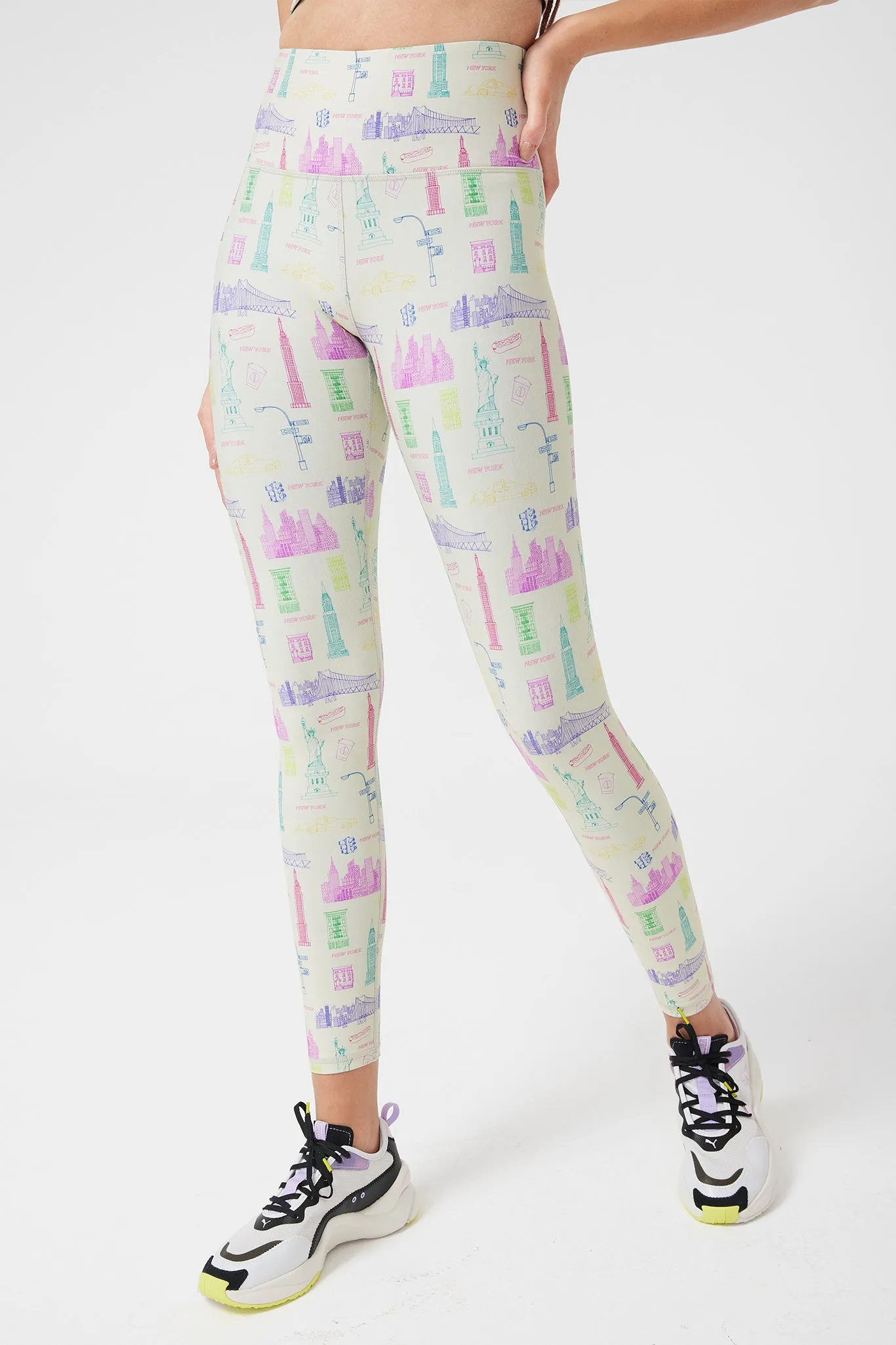 DuoKnit Leggings in NYC Doodle