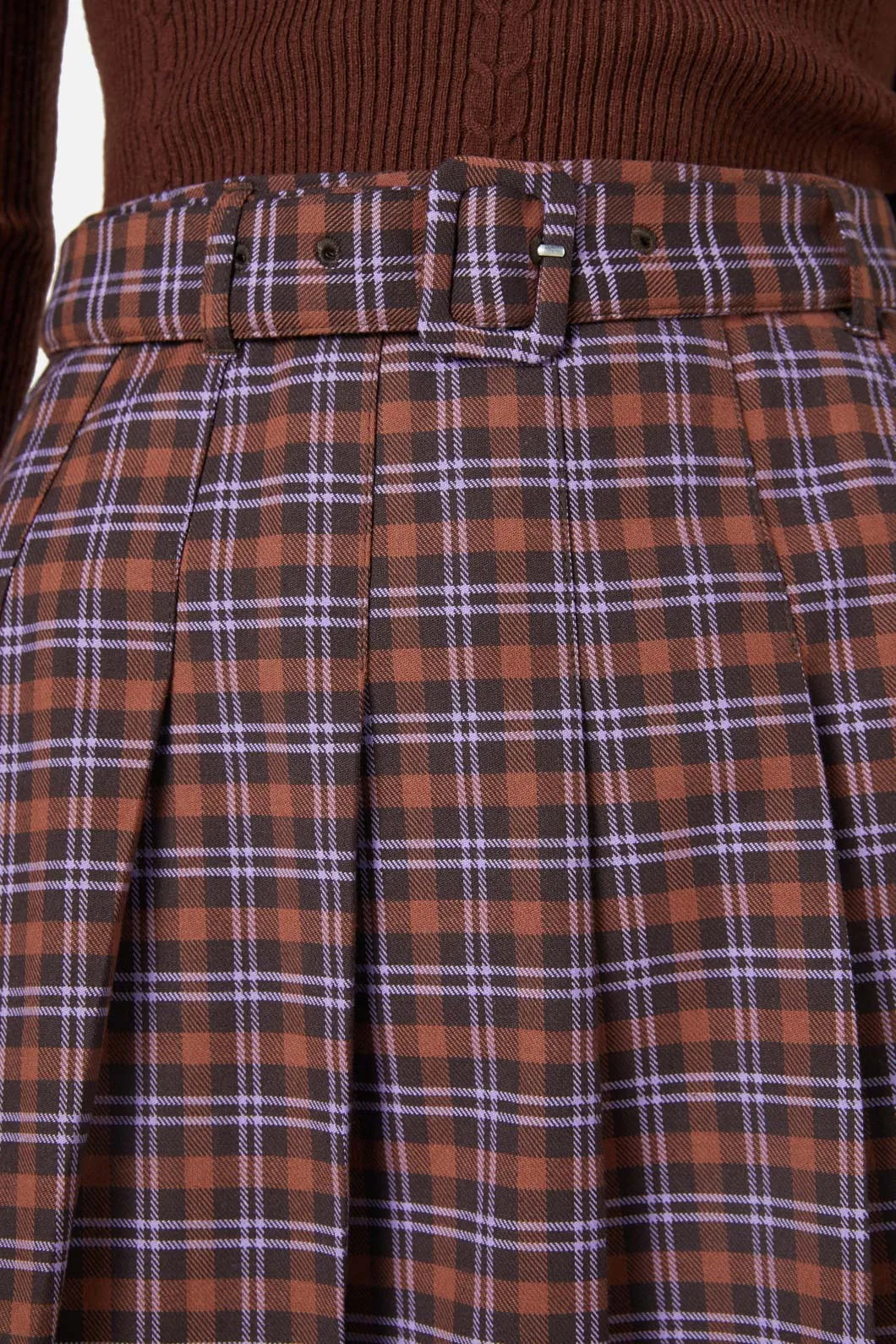 Frances Check Skirt