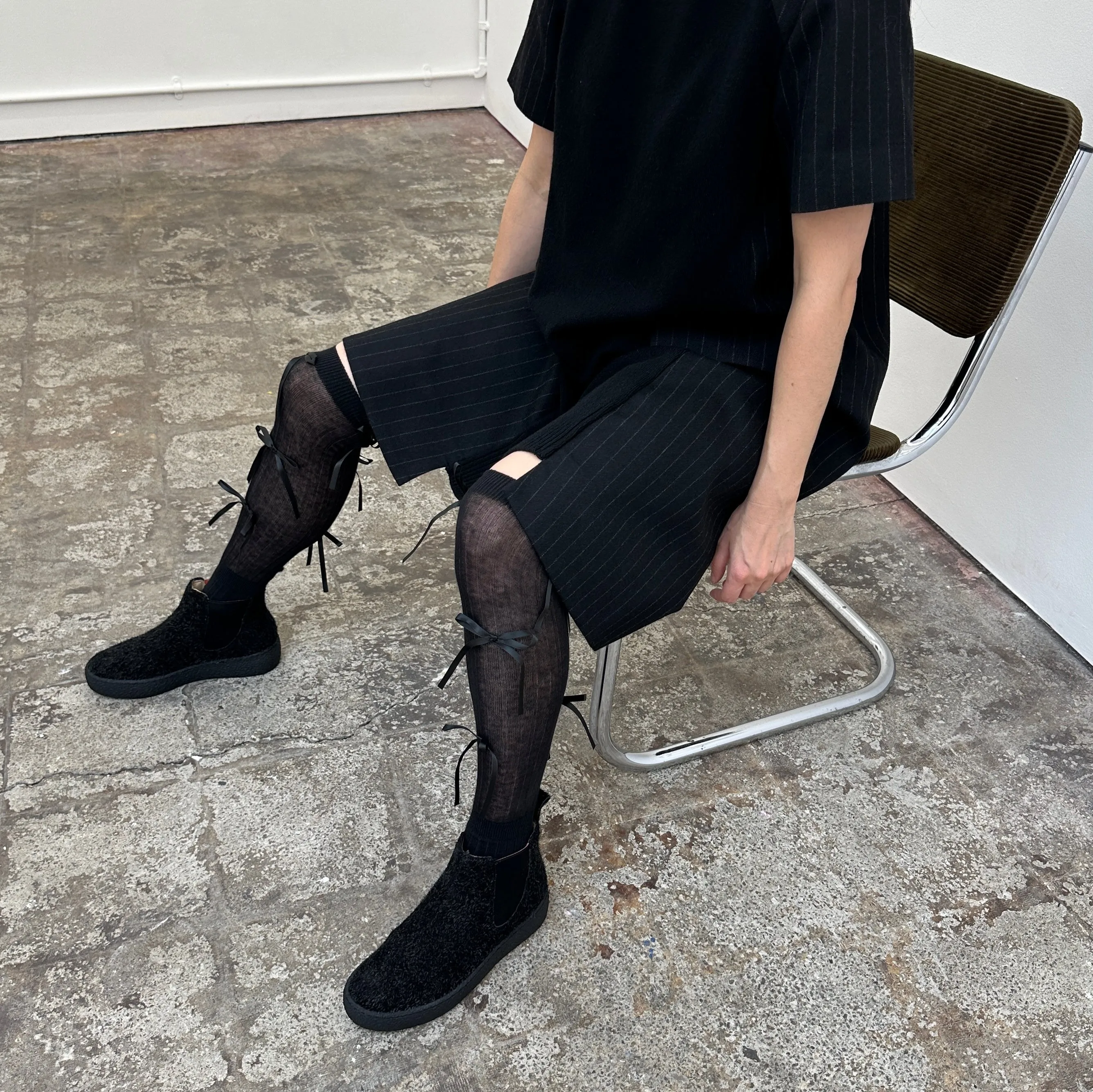 GEORGE PLATFORM Sooty | Black Chelsea Boot