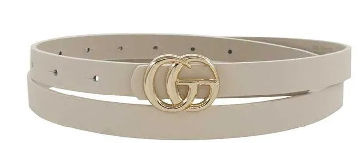 Gia Small Gold Buckle Belt