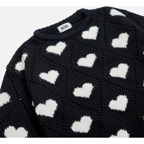 GiGi Knitwear Love Sweater Mini, Black