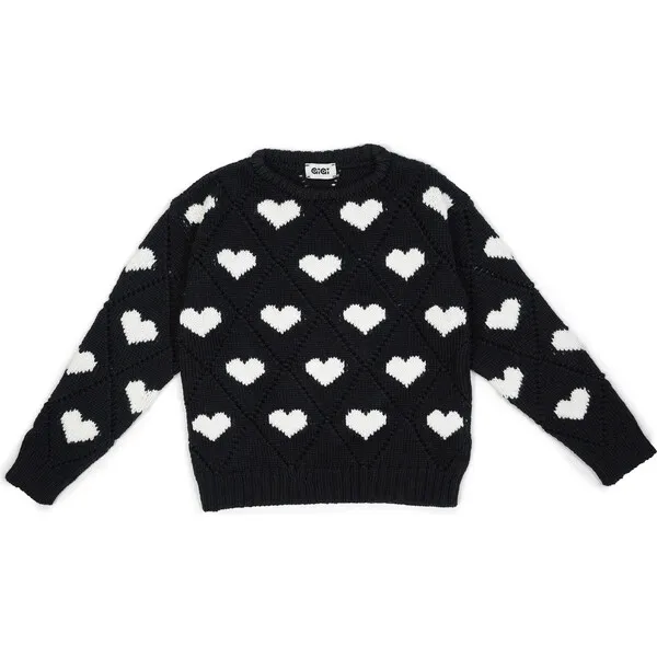 GiGi Knitwear Love Sweater Mini, Black