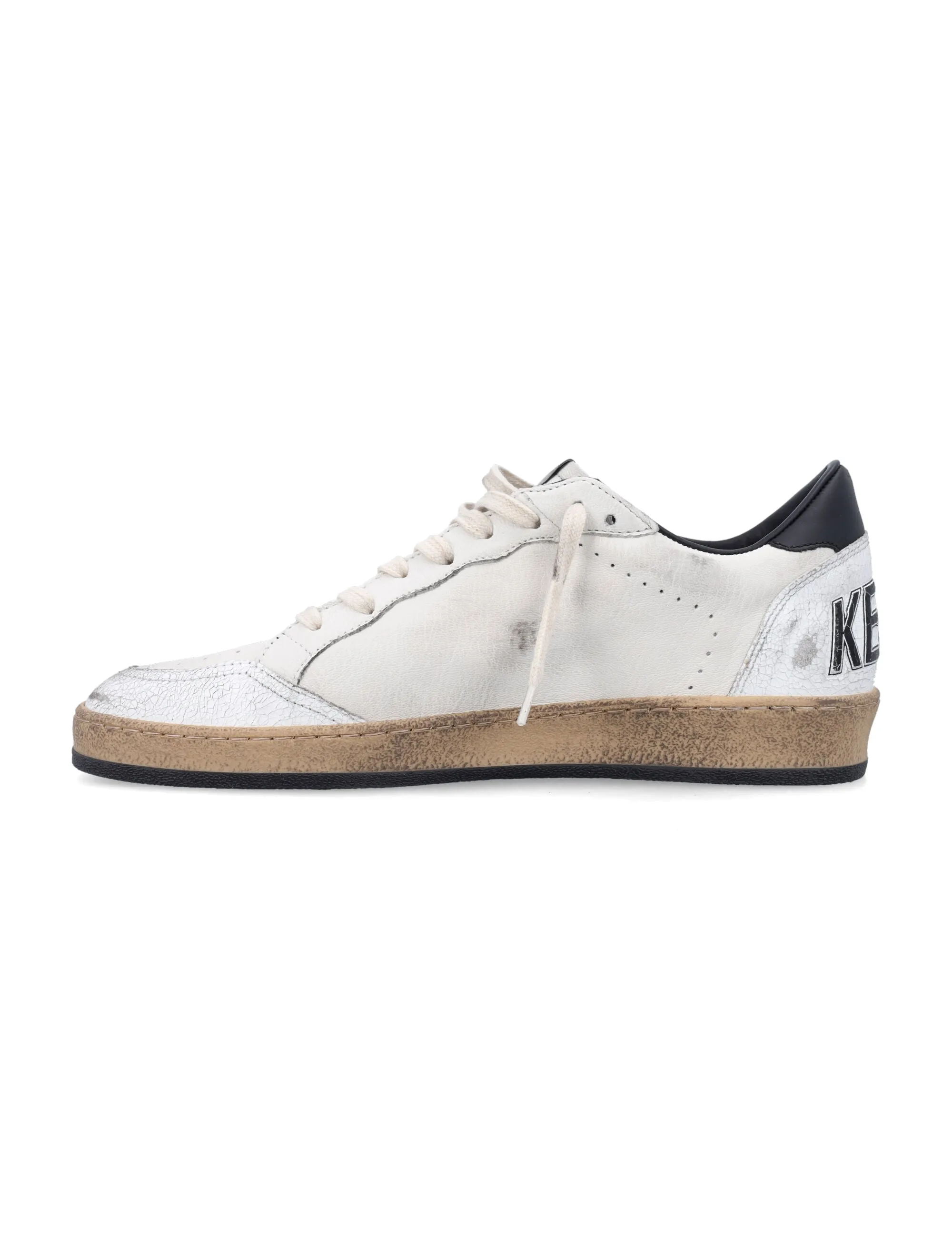 GOLDEN GOOSE Ballstar Distressed Leather Sneakers